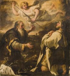 Gad prophesies to King David by Luca Giordano