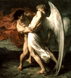 Jacob Wrestling the Angel by Leloir