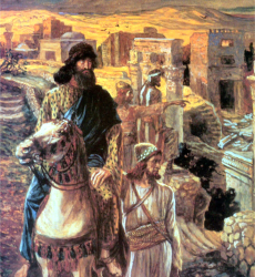 Nehemiah sees the rubble in Jerusalem by Tissot NEHEMIAH