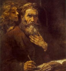The Evangelist Matthew Inspired by an Angel by Rembrandt MATTHEW