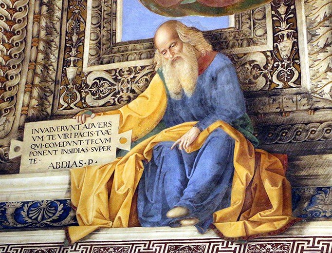 Obadiah in the sacristy of St. Mark by Melozzo de Forli OBADIAH