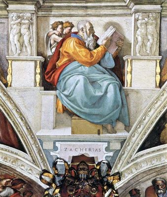 The Prophet Zechariah by Michelangelo ZECHARIAH