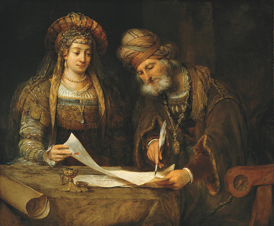 Esther and Mordecai by Aert de Gelder